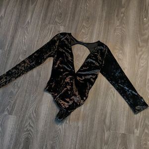 Velvet bodysuit
